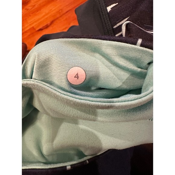 Lululemon Wunder Under Reversible leggings dark fuel / menthol green size 4 - Picture 3 of 6